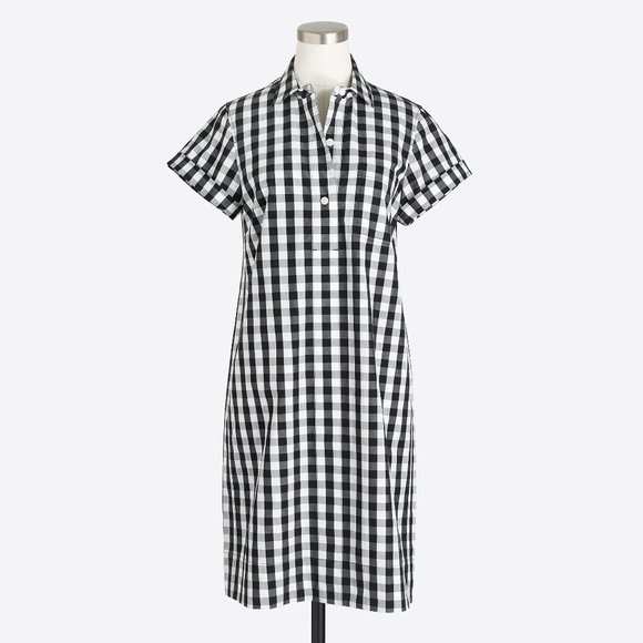 J. Crew Factory Dresses & Skirts - 2/$20 Jcrew Factory Gingham Shirtdress- Size XS (EUC)